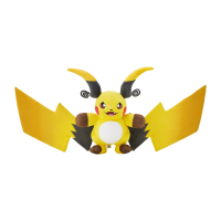 Officiële Pokemon center knuffel mega Raichu X +/- 58cm 